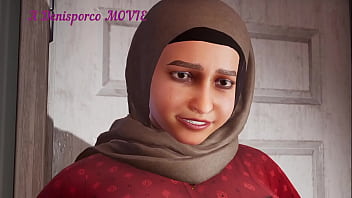 Aisha Berjilbab Arab Muslim Dengan Payudara Dan Pantat Besar Ditembak Anal Dan Disiram Cum