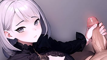 Pov: Cewek Anime Mengocok Kontol Besar
