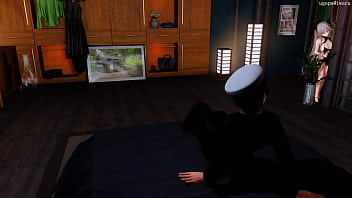Menggoda Gadis Anchorage Azur Lane Dengan Gaun China, Menjilati Memeknya Lalu Menyepong Hingga Ereksi Dan Berhubungan Intim